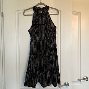 Black and white polka dot dress XL